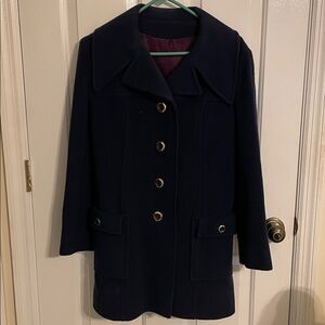 Vintage Juli de Roma Navy Coat